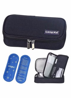 Leng Ke Insulin Cooler Travel Carrying Case, Insulated Cooling Bag With 2 Ice Packs  - Image 1