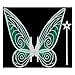 quescu Fairy Wings for AdultsButterfly Wings for GirlsAngel WingsFairy Costume for Women Halloween Dress Up Party Favor Silver - Image 3