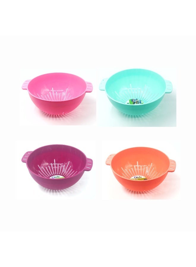 كلوكس طقم مصفاة الفواكه الذكية للمطبخ - مصفاة صغيرة الحجم لغسيل وتقديم الفواكه والوجبات الخفيفة 4 حبة - Image 3