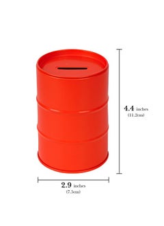 Linkidea Linkidea Safety Razor Blade Disposal Container Box, Metal Razor Disposal Case Safe Bank for Storing Used Wasted Blades (Red)  - Image 2