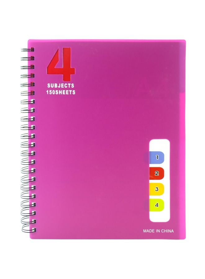NIBEMINENT A4 Wide Ruled Notebook Multicolour