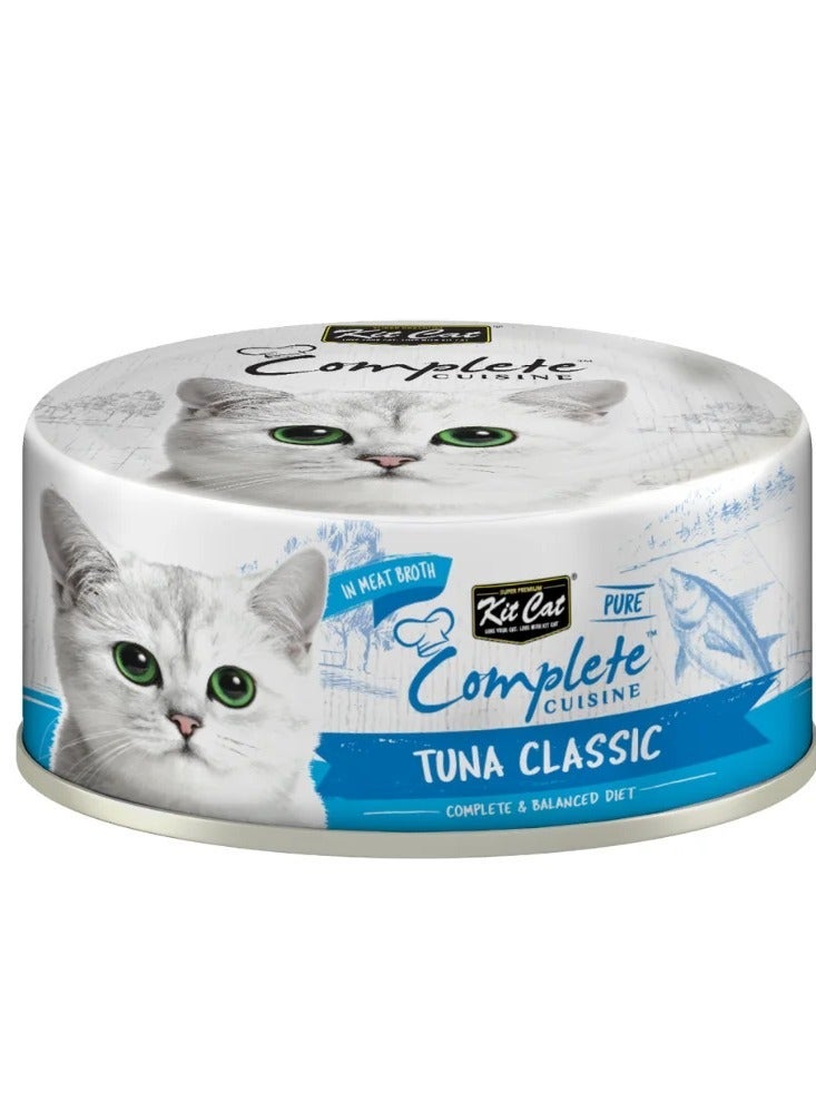 Kit Cat Complete Cuisine Tuna Classic In Broth – 70g x 24 Cans - Image 2