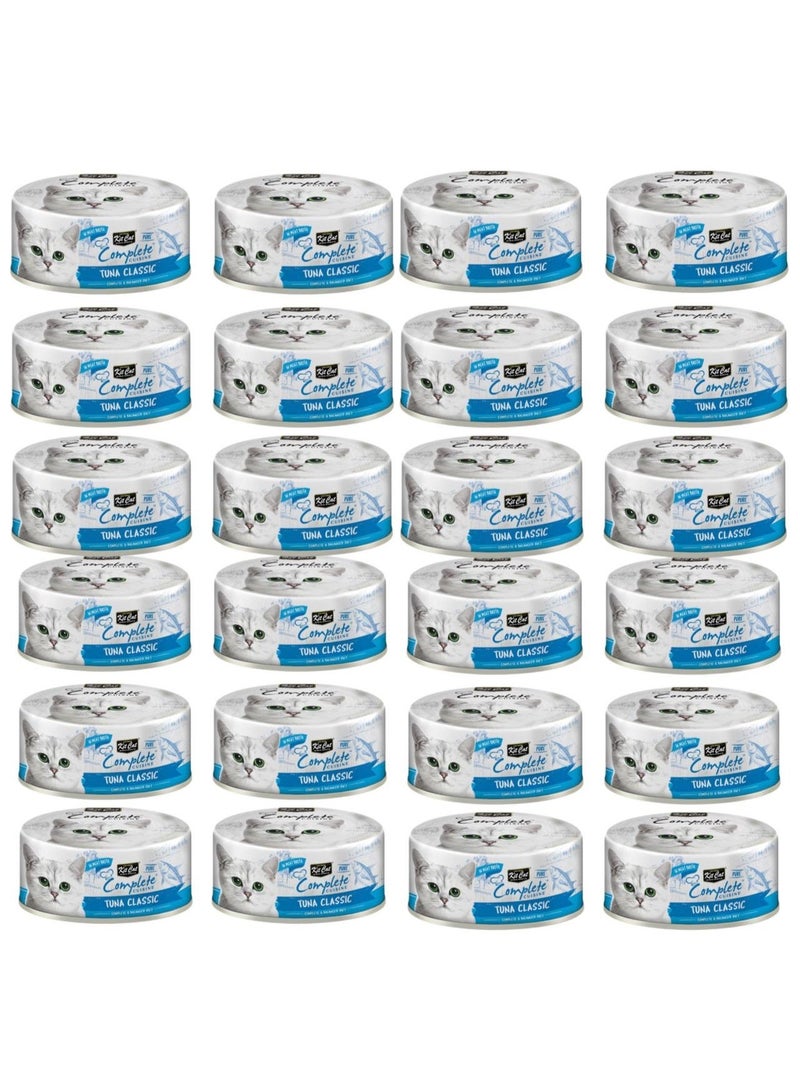 Kit Cat Complete Cuisine Tuna Classic In Broth – 70g x 24 Cans - Image 1
