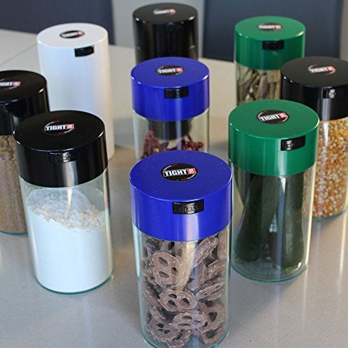 TIGHTPAC Tightvac - 3 oz to 12 Ounce - Patented Airtight Container | Multi-use Vacuum Container Works as Smell Proof Containers for Herbs and Dry Goods. Black - Image 4