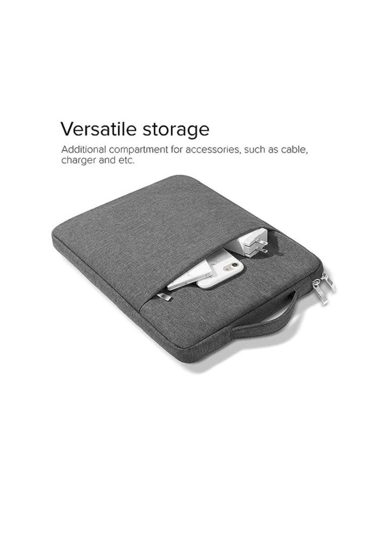 Generic Laptop Sleeve Bag Compatible with MacBook Air 13 inch A2337 M1 A2179 A1932 2018-2022/Pro 13 M2 M1 A2338 A2251 A2289 A2159 A1989 A1706 A1708, Polyester Vertical Case with Pocket (Grey)  - Image 4