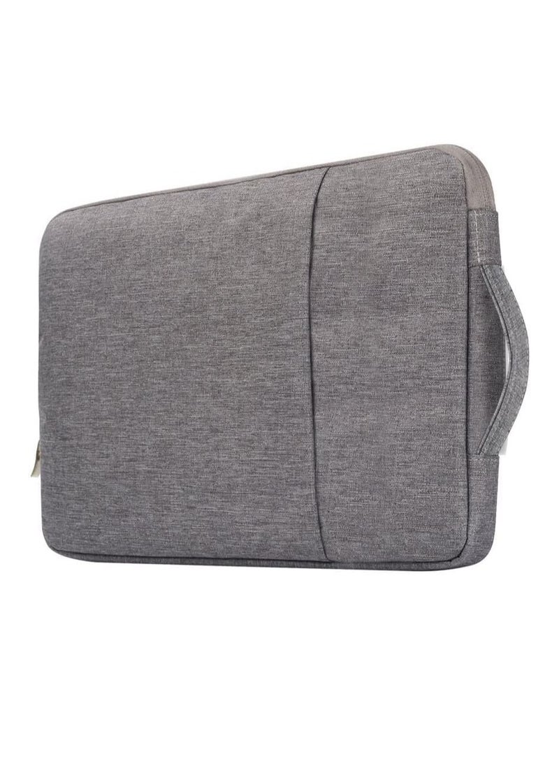 Generic Laptop Sleeve Bag Compatible with MacBook Air 13 inch A2337 M1 A2179 A1932 2018-2022/Pro 13 M2 M1 A2338 A2251 A2289 A2159 A1989 A1706 A1708, Polyester Vertical Case with Pocket (Grey)  - Image 5