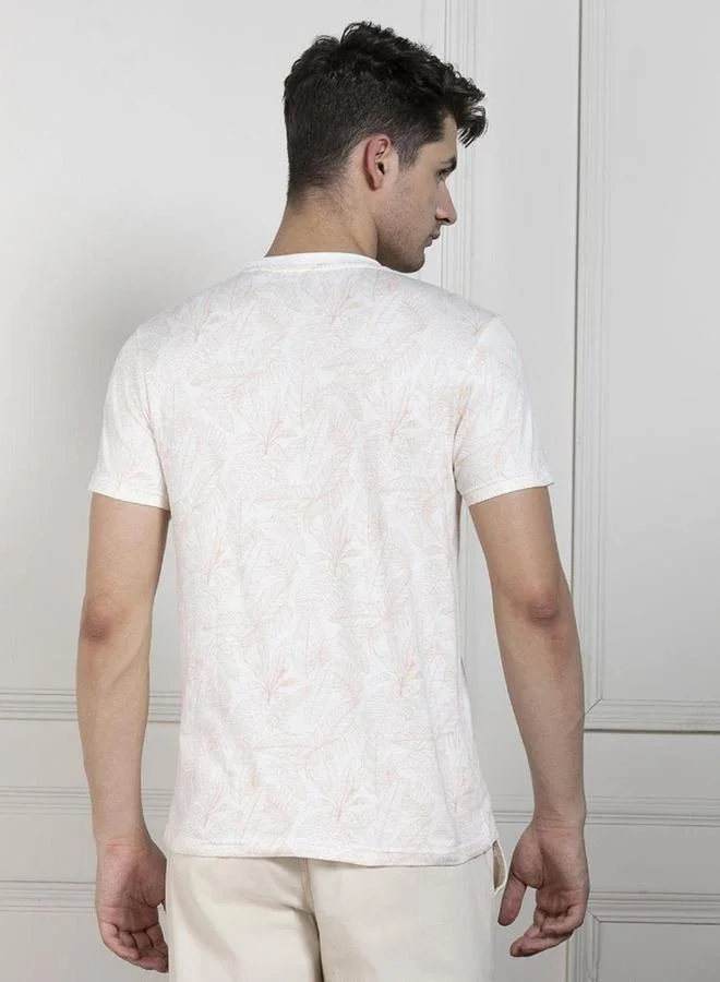 Dennis Lingo Tie and Dyed Print Cotton T-Shirt