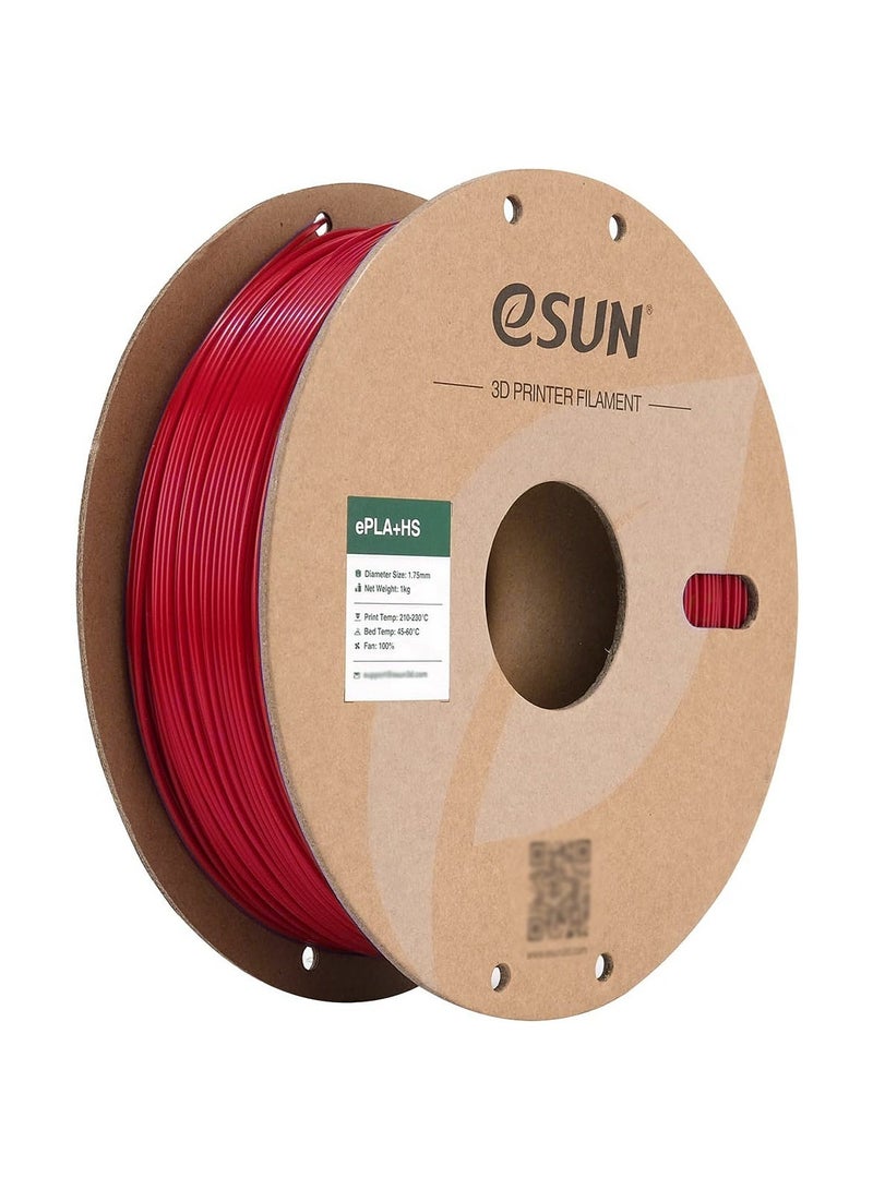 eSUN High Speed ePLA+HS Filament 1.75mm 1KG Fire Engine Red - Image 1