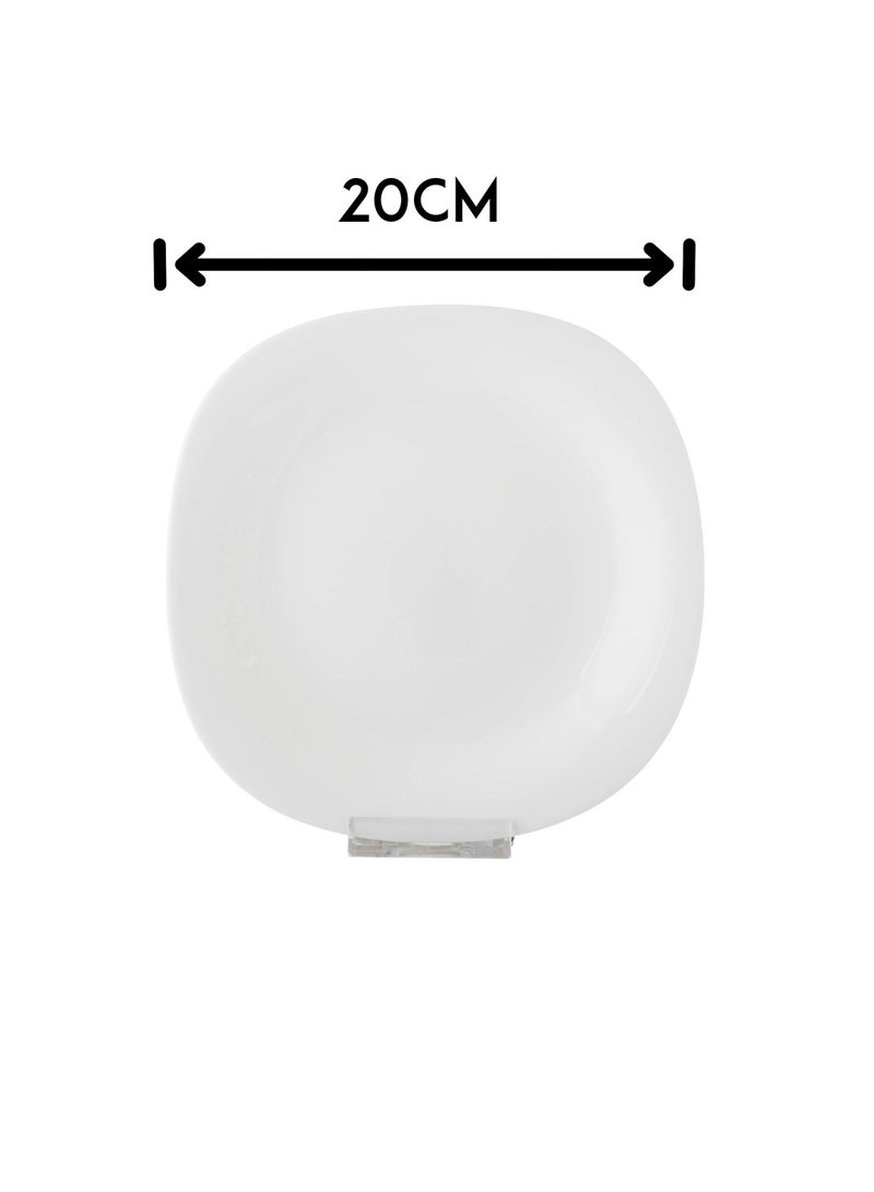 لومينارك صحن مسطح أركوبال عدد 6 قطعة اللون أبيض سادة مقاس 20 سم - Image 5