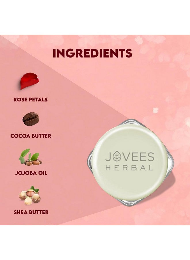 Jovees Herbal Sugar & Rose Petal Replenishing Lip Balm 24 Hour Hydration Rejuvenates Dry And Chapped Lips Gives Soft Shiny And Glossy Lips 8G - Image 5