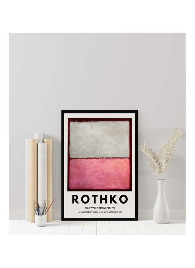 Boomah Accessories Mark Rothko Exhibition Poster With Frame 30x40 cm 