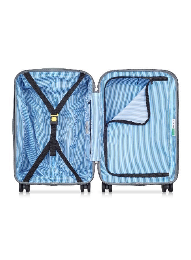 ديلسي حقيبة سفر صلبة بعجلات مزدوجة من يونايتد كولورز أوف بينيتون طقم 3 قطع (كبير + متوسط + صغير) مقاسات 55/70/82 سم – لون روز (وردي) - Image 4