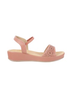 Mochi Mochi Women Peach Synthetic Sandals 6-UK (39 EU) (44-1481)  - Image 2