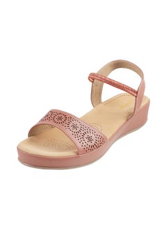 Mochi Mochi Women Peach Synthetic Sandals 6-UK (39 EU) (44-1481)  - Image 1