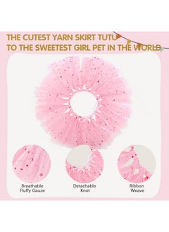 BINGPET Doggy Tutu Skirt Dog Cat Birthday Party Supplies,Cat Dogs Wedding Dresses With Bowtie And Dog Party Hats Princess Crown Hat Set,Sweet Gift For Small To Medium Dogs Cat  - Image 3