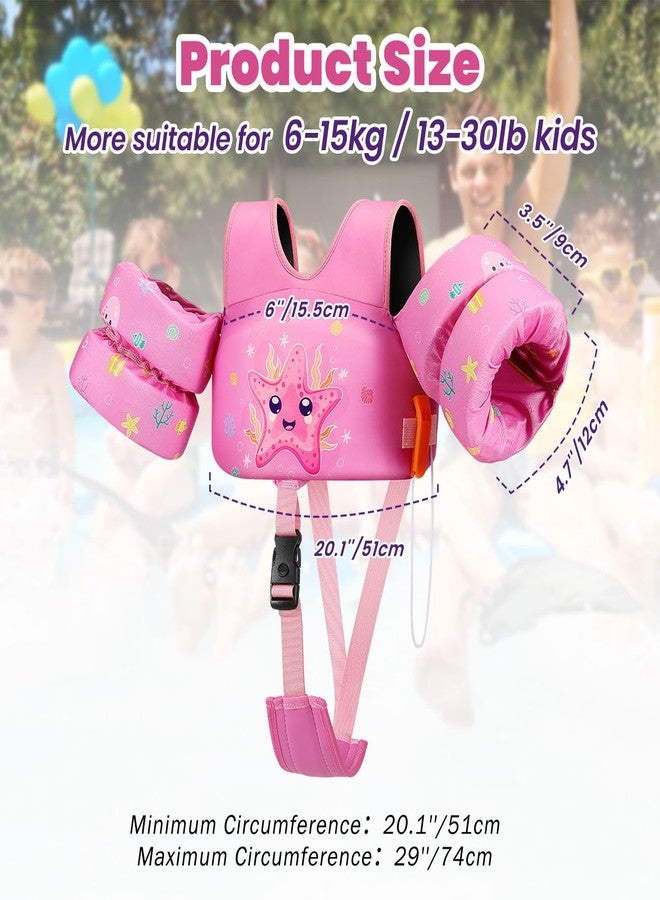 HeySplash Toddler Swim Vest, Toddler Floaties Fit 13-30 Lbs, Puddle Kids Jumper with Adjustable Strap, Pool Float Jacket Arm Floaties Baby Floatie Water Wing, Pool Sea Swimming Aid - Image 2