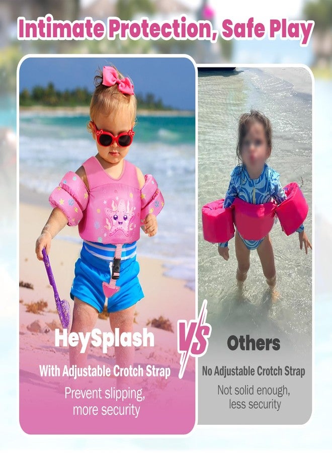 HeySplash Toddler Swim Vest, Toddler Floaties Fit 13-30 Lbs, Puddle Kids Jumper with Adjustable Strap, Pool Float Jacket Arm Floaties Baby Floatie Water Wing, Pool Sea Swimming Aid - Image 3