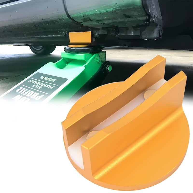 1 Pack Welded Jack Adapter Aluminum Jack Pad With Large Slotted Magnetic Jack Pad For Universal Vehicles 0.4 Inch Slotted Aluminum Channel Frame Rail Adapter Multiple Colors Available Blue - Image 2