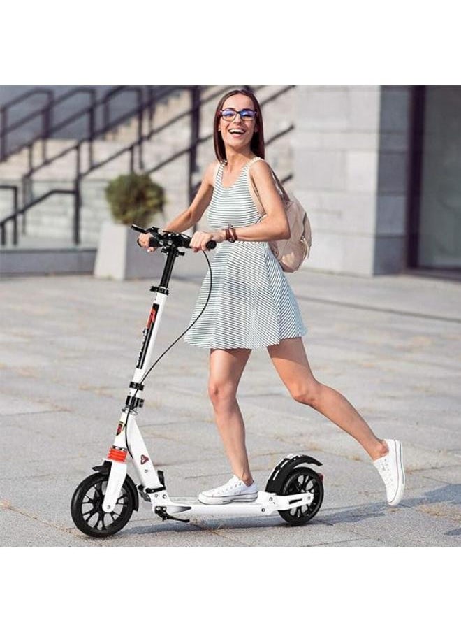 Cool Baby COOLBABY Adult Scooter with Dual Suspension, Hight-Adjustable Urban Scooter Folding Kick Scooter With Big Wheels For Teens Kids Age 12 Up  - Image 1