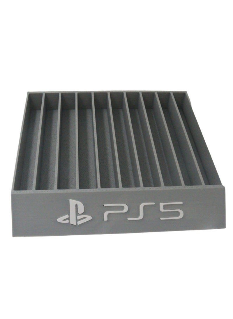 3D Brothers PS5 Games Organizer, playstation Disk Organizer Stand Base for 10 Games (Holds 10 Discs) - Image 2