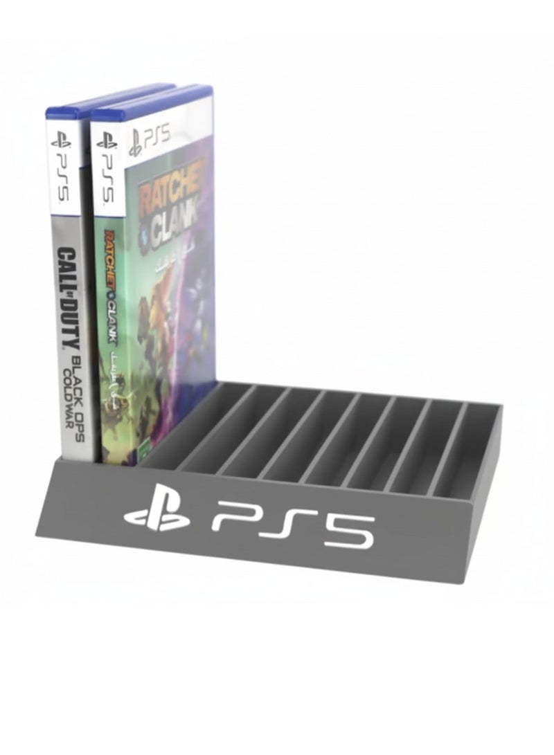 3D Brothers PS5 Games Organizer, playstation Disk Organizer Stand Base for 10 Games (Holds 10 Discs) - Image 1