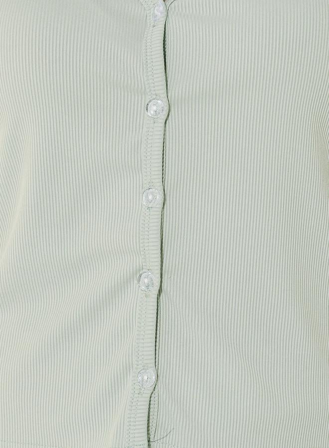 Take Two Rib Knit V-Neck Cami Top and Pyjama Set - Image 5