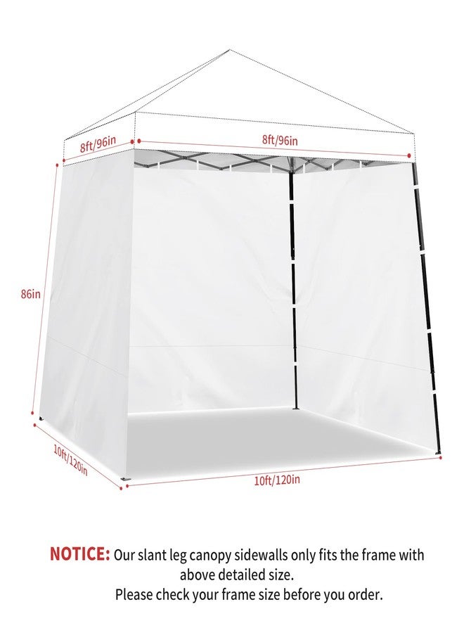 Flagly Slant Leg Canopy Sidewalls 3 Pcs (8x10ft) - Image 2