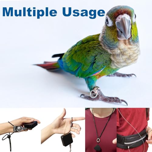 Lamiaraga Hands-Free Bird Harnesses Suitable for Cycling and Driving Outdoors and Belts self-retracting Fanny Pack Bird Leash suirtable for Parrots Conures Cockatiels - Image 3