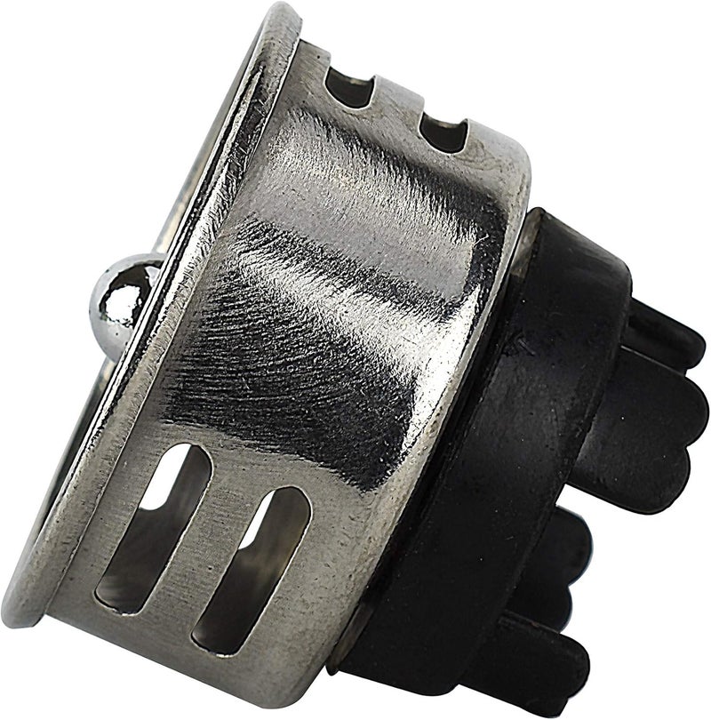 Plumb Pak Keeney 878PC Stainless Steel Junior Duo Bar Sink Strainer with Removable Basket, Polished Chrome Finish - Image 5