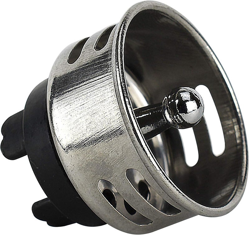 Plumb Pak Keeney 878PC Stainless Steel Junior Duo Bar Sink Strainer with Removable Basket, Polished Chrome Finish - Image 4