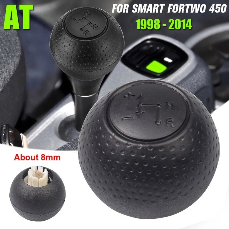 Automatic Black Gearshift Knob For Smart Fortwo 2014 2013 1998 Shift Lever Compatible Replacement Interior Accessories - Image 1