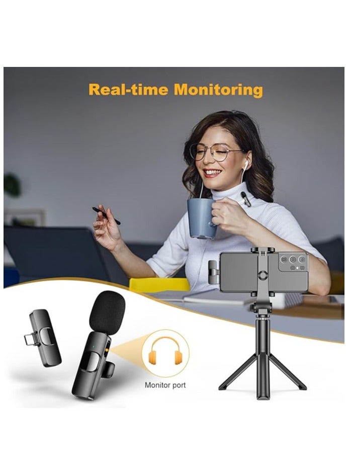 SUKILO Wireless Lavalier Microphone for iPhone/Android – Plug & Play Mic with 3-Level Noise Reduction & Auto Sync for Recording, Streaming, YouTube, TikTok - Image 3