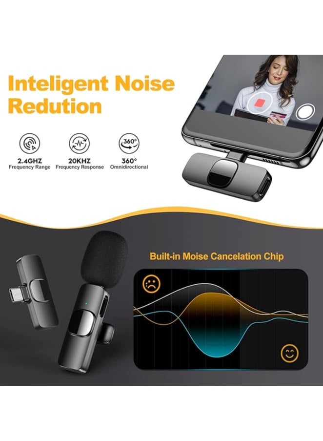SUKILO Wireless Lavalier Microphone for iPhone/Android – Plug & Play Mic with 3-Level Noise Reduction & Auto Sync for Recording, Streaming, YouTube, TikTok - Image 4