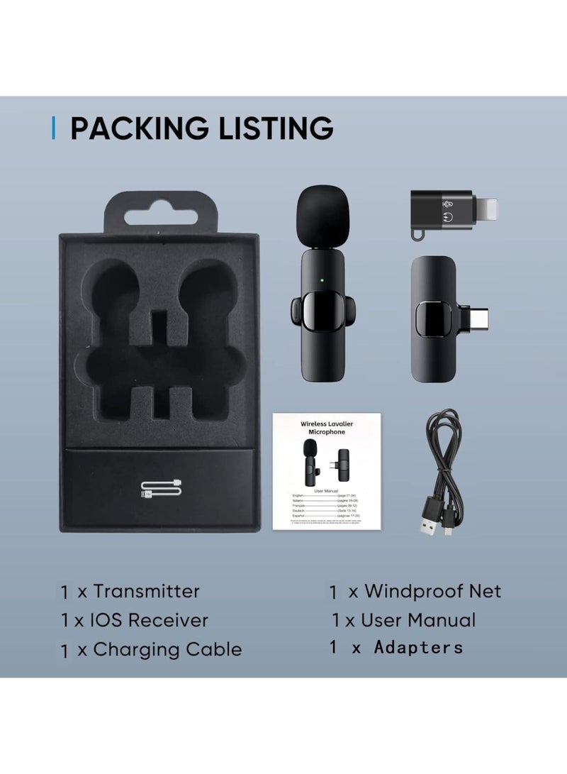 SUKILO Wireless Lavalier Microphone for iPhone/Android – Plug & Play Mic with 3-Level Noise Reduction & Auto Sync for Recording, Streaming, YouTube, TikTok - Image 5