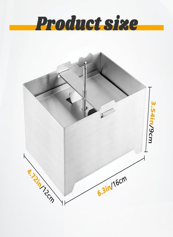 Restynic Stainless Steel Tofu Press & Paneer Maker with Presser Towel and Drip Tray for Homemade Tofu (6.3x4.72inch),Effortless Water Removal for Enhanced Texture & Flavor - Image 3