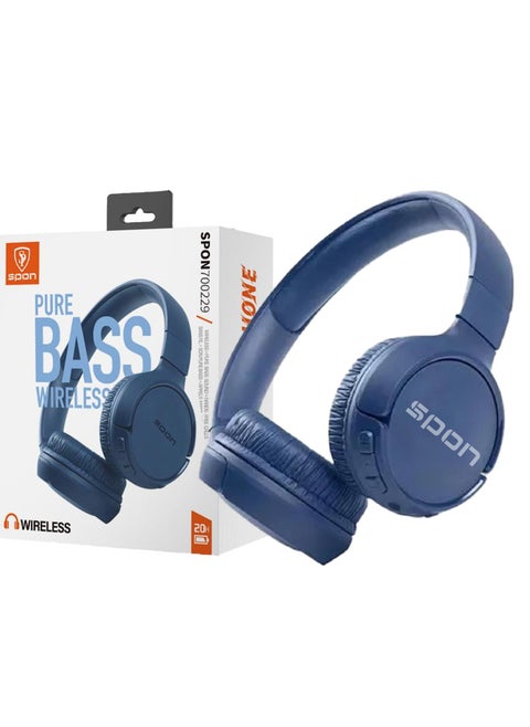 Wireless over-ear headphones, foldable design, pure bass sound, lightweight and comfortable Bluetooth, app connectivity, multipoint connection