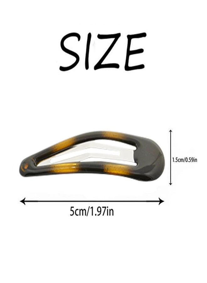 Dofash Epoxy Snap Hair Clips Metal Grips 5cm/2in Tortoise Accessories 12Pcs (Epoxy Tortie) - Image 5