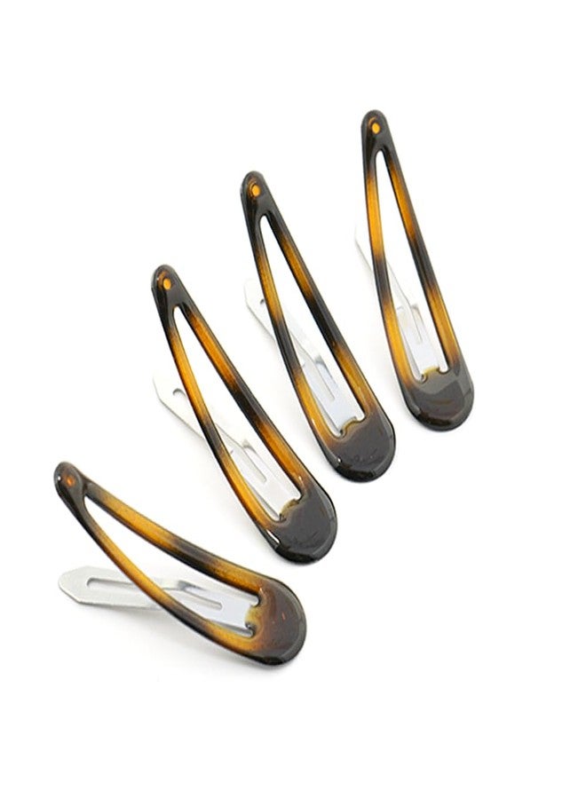 Dofash Epoxy Snap Hair Clips Metal Grips 5cm/2in Tortoise Accessories 12Pcs (Epoxy Tortie) - Image 2