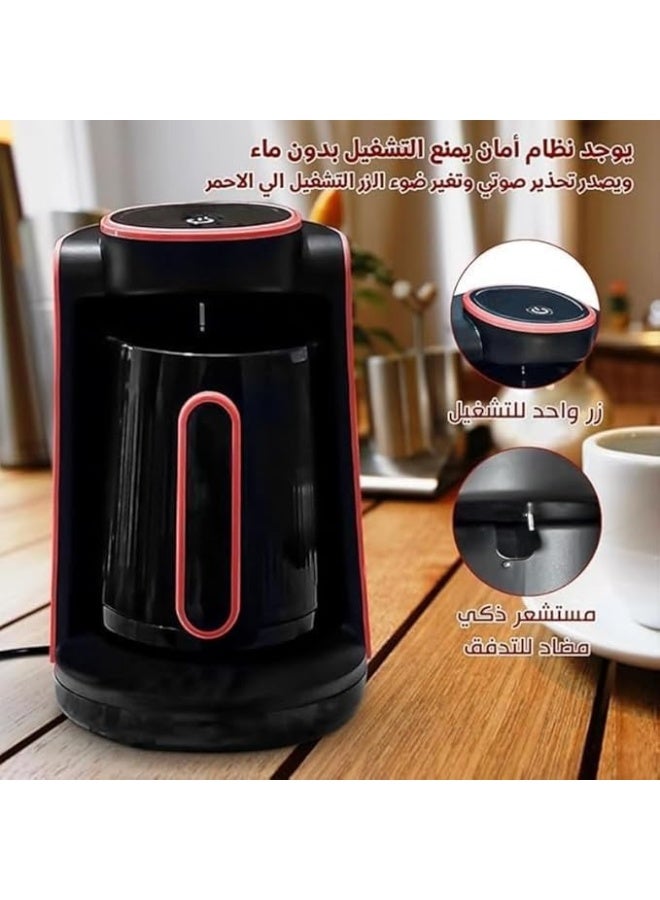 Turkish Coffee Maker with Classic Design, Ergonomic Handle & Easy Pour Spout - Image 2