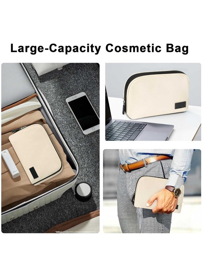 Electronics Organizer Travel Universal Cable Cord Organizer Bag Portable Waterprrof Leather Electronics Accessories Bag for Cable Charger Phone SD Card Business Travel - Image 5