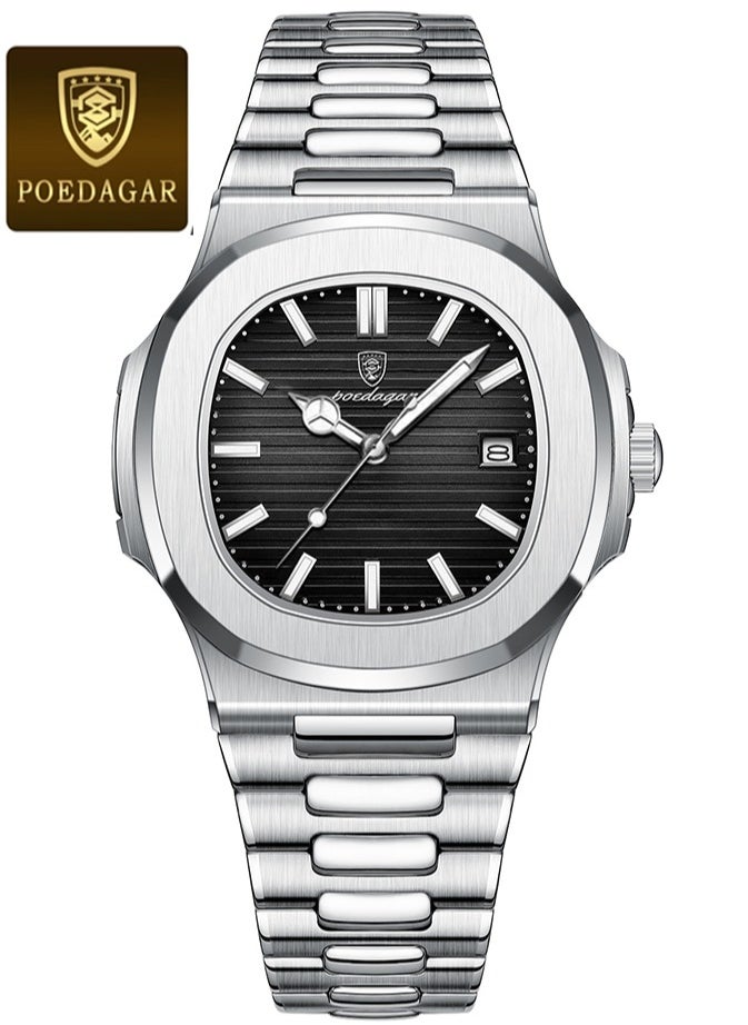POEDAGAR Man Watch , Waterproof Luminous Men's Watch Quartz-40.5mm  - Image 1