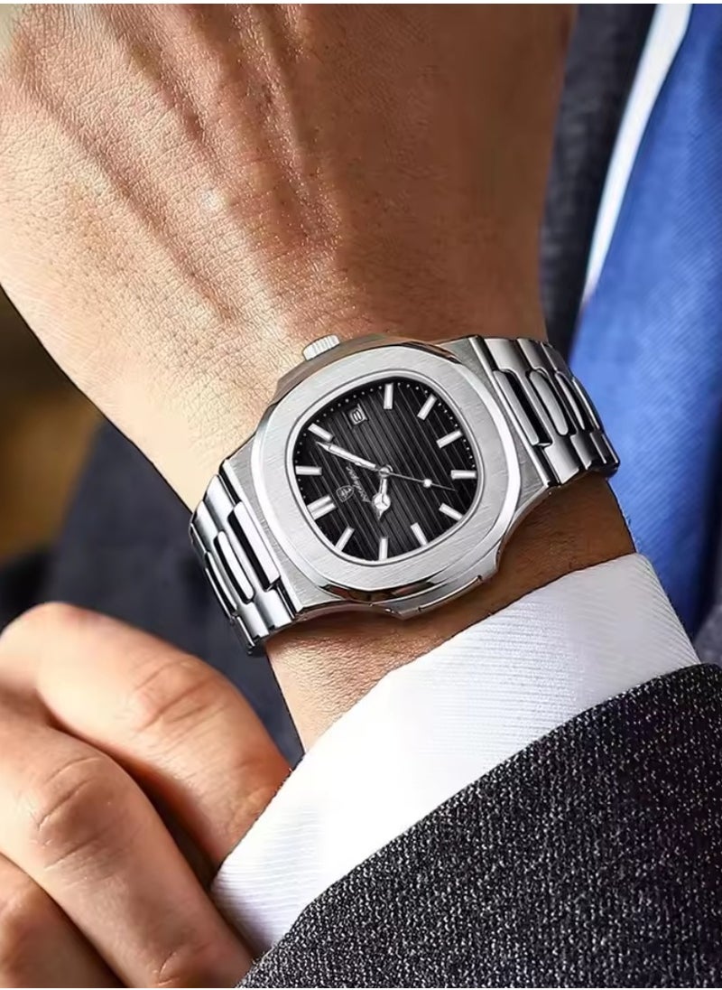 POEDAGAR Man Watch , Waterproof Luminous Men's Watch Quartz-40.5mm  - Image 2