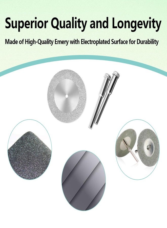 يافيجي أقراص قطع الماس من YAFIYGI، 5 قطع، 60 مم مع دعامات، ساق 1/8 بوصة، شفرة حجرية، أداة دوارة صغيرة مثالية لقطع الزجاج والبلاستيك واليشم والمعادن والحجر والبلاط والرخام، قاطع دوار (2.36 بوصة) - Image 4