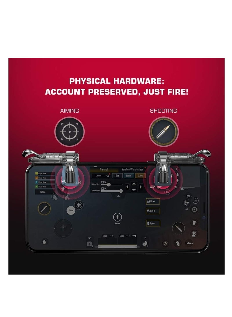 Trigger For Game Firestick Grip Game Mount Bracket Trigger Fire Button Aim Key Transparen Shooting Clips  - Image 3