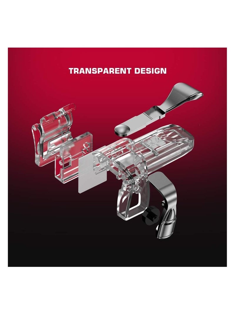 Trigger For Game Firestick Grip Game Mount Bracket Trigger Fire Button Aim Key Transparen Shooting Clips  - Image 5