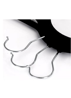 TYCOM Tycom Non-Slip Velvet Hangers - Suit Hangers (20 Pack) Ultra Thin Space Saving 360 Degree Swivel Hook Clothes Hangers Hold Up-to 10 Lbs, for Coats, Jackets, Pants, Dress Clothe- Metal CLip 20pcs Beige  - Image 3