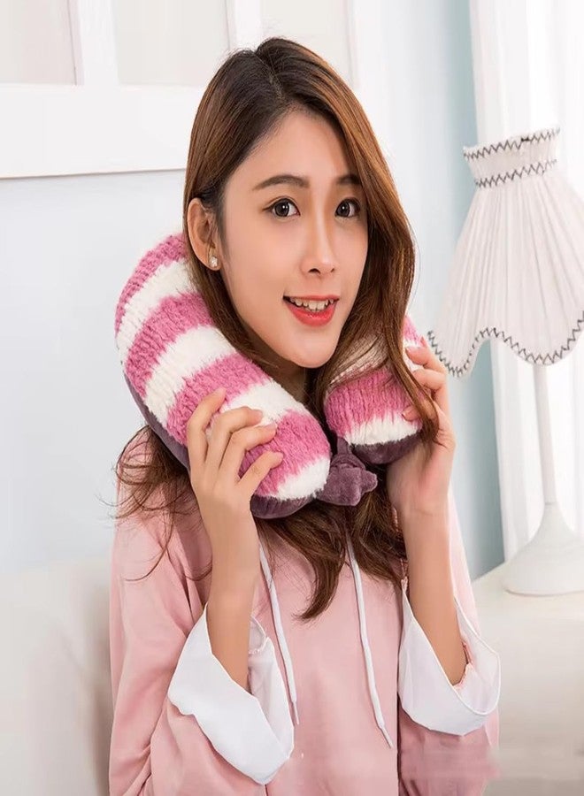 Mega Tree Memory Foam Travel Neck Pillow for Airplane, Car & Office - U Shape Ergonomic Head & Neck Support Cushion with Removable Washable Cover, Compressible Cotton Filling, Soft Plush (Grey) - Image 4