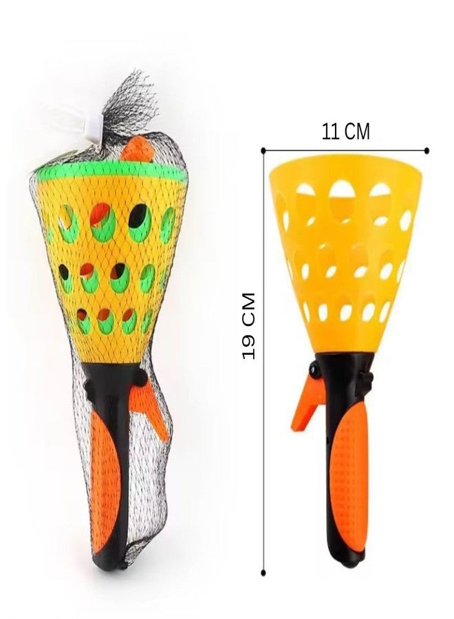 Harshiv Click & Catch Twin Ball Game (Multicolour) - Fun Pop & Catch Toy for Kids | 2 Launchers & Balls | Indoor & Outdoor Sports Gift for Boys & Girls Ages 3+ - Image 5