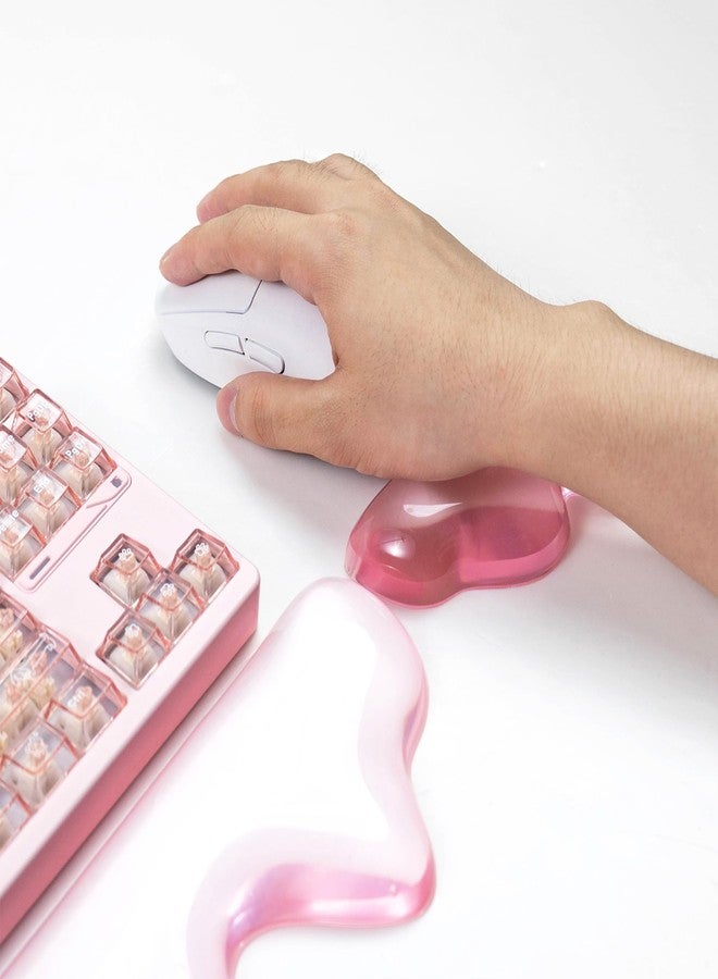 Sumgsn Ergonomic Gel Wrist Rest for Keyboard and Mouse, Pink Wrist Rest Set, Cute Wrist Rest for Computer Keyboard 60%/68%/75%,Comfort & Support for Typing and Gaming - Image 5