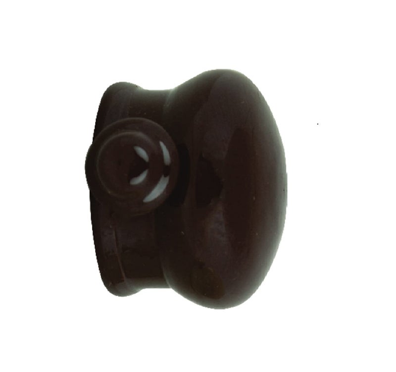 FAPBADRI Simple Curtain End Caps/Finials for a 1 inch Pipe/Rod, Colour - Brown, 6 Pieces - Image 4